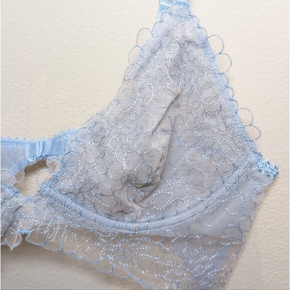 NWT Free People Lucia Underwire Bra Blue - Picture 5 of 12